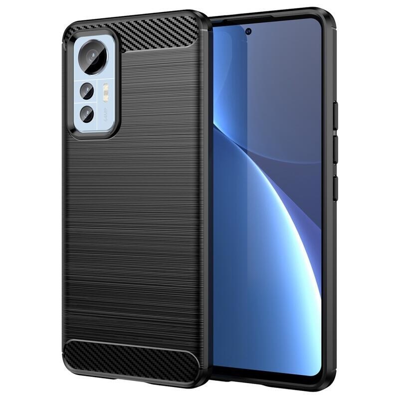 Fiber odolný gelový obal na mobil Xiaomi 12 Lite - černý