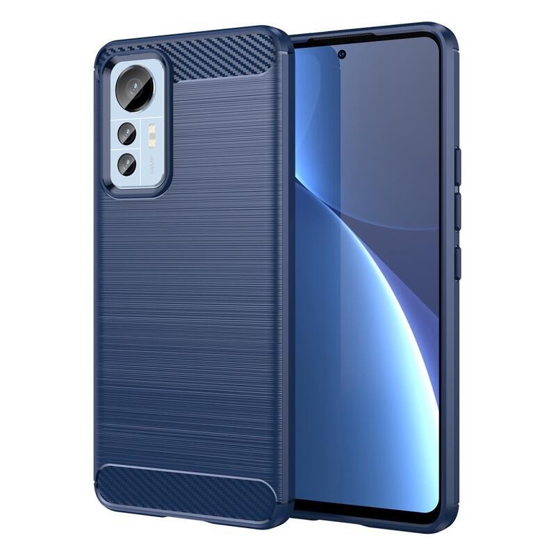 Fiber odolný gelový obal na mobil Xiaomi 12 Lite - modrý
