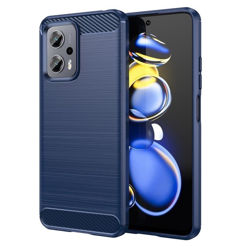 Fiber odolný gelový obal na mobil Xiaomi Poco X4 GT 5G - modrý