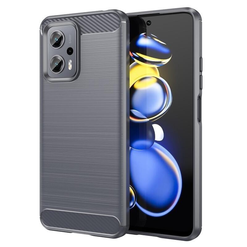 Fiber odolný gelový obal na mobil Xiaomi Poco X4 GT 5G - šedý