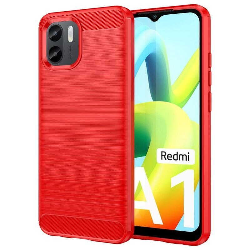 Fiber odolný gelový obal na mobil Xiaomi Redmi A1/Redmi A2 - červený