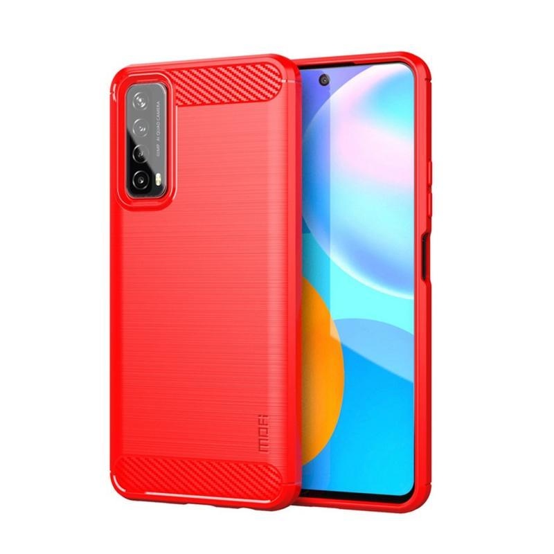 Fiber odolný gelový obal na telefon Huawei P Smart (2021) - červený