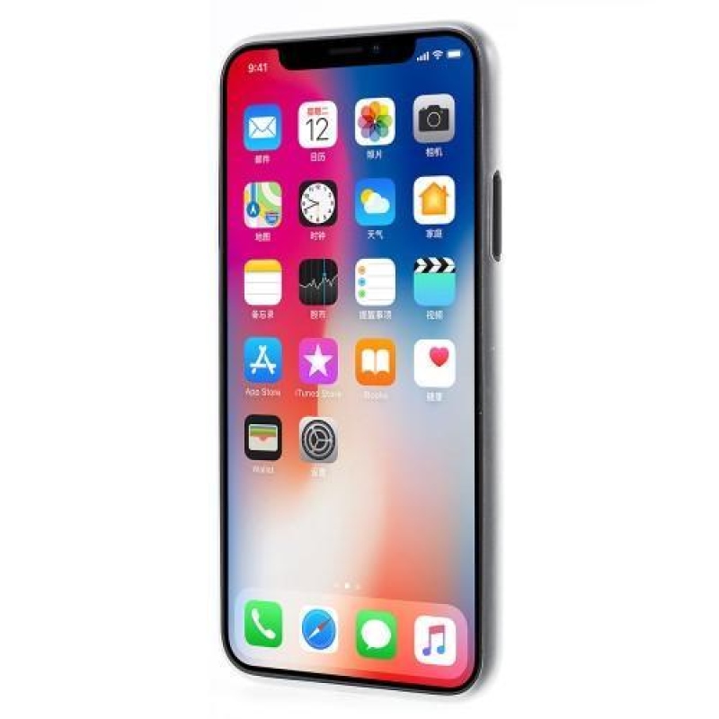 Fiber plastový obal na iPhone X - bílý