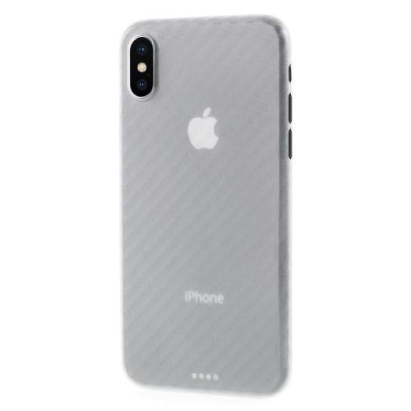 Fiber plastový obal na iPhone X - bílý
