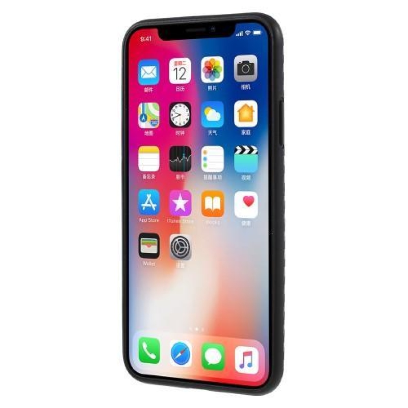 Fiber plastový obal na iPhone X - černý