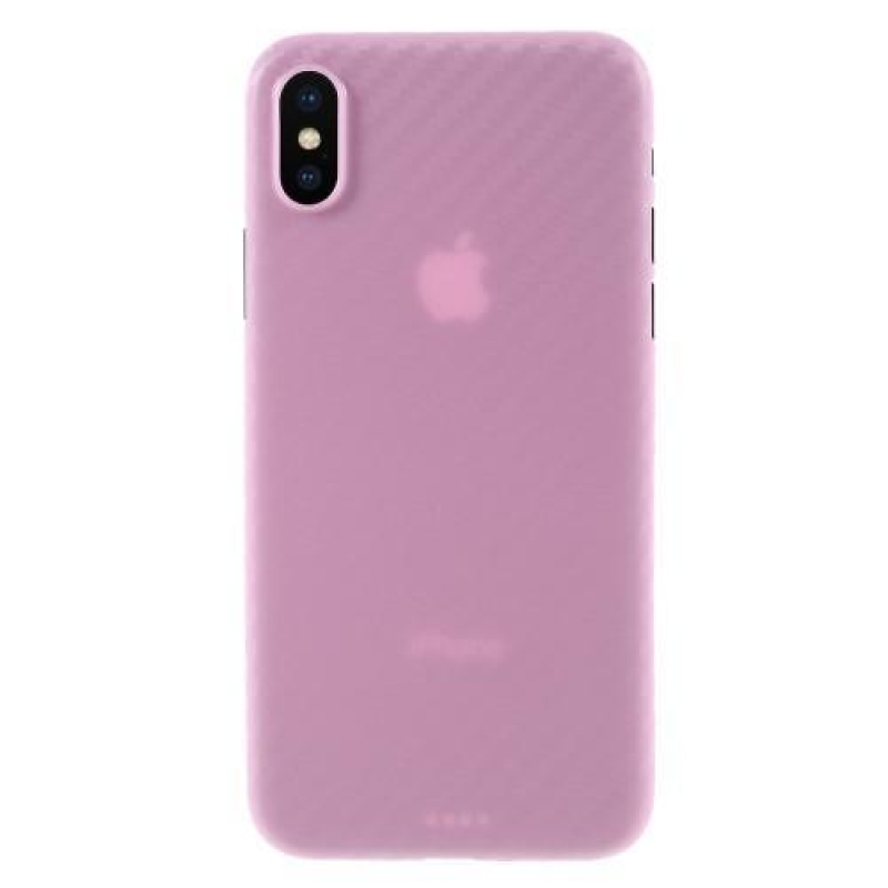 Fiber plastový obal na iPhone X - růžový