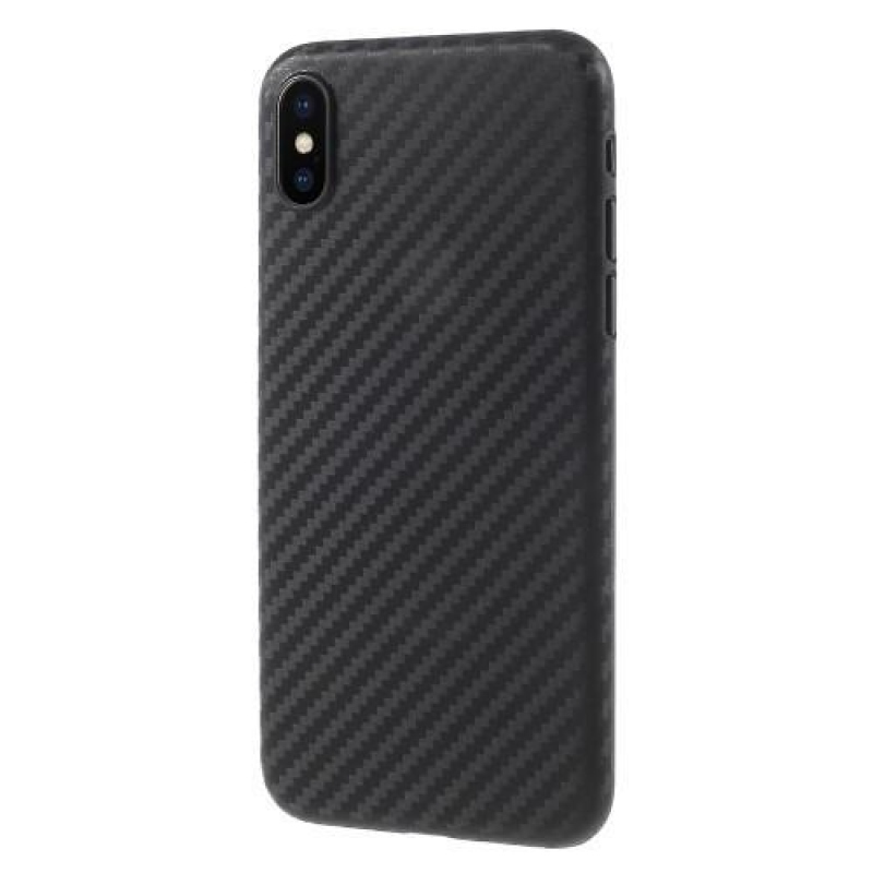 Fiber plastový obal na iPhone X - šedý