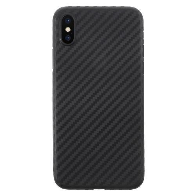 Fiber plastový obal na iPhone X - šedý