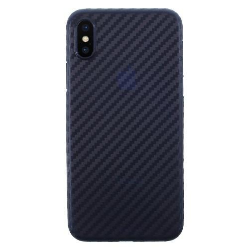 Fiber plastový obal na iPhone X - tmavěmodrý