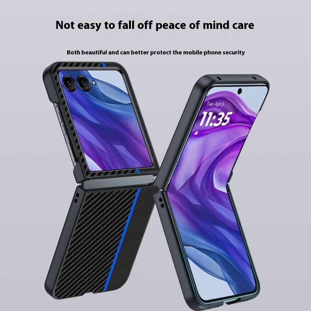 Fibers plastový kryt na mobil Motorola Razr 60 Ultra 5G - černý/modrý