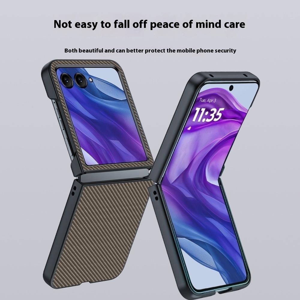 Fibers plastový kryt na mobil Motorola Razr 60 Ultra 5G - hnědý