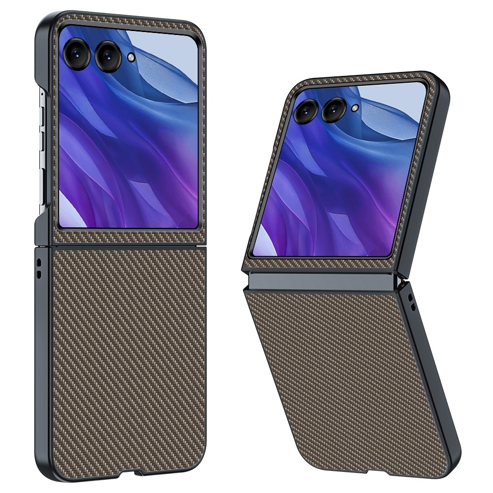 Fibers plastový kryt na mobil Motorola Razr 60 Ultra 5G - hnědý