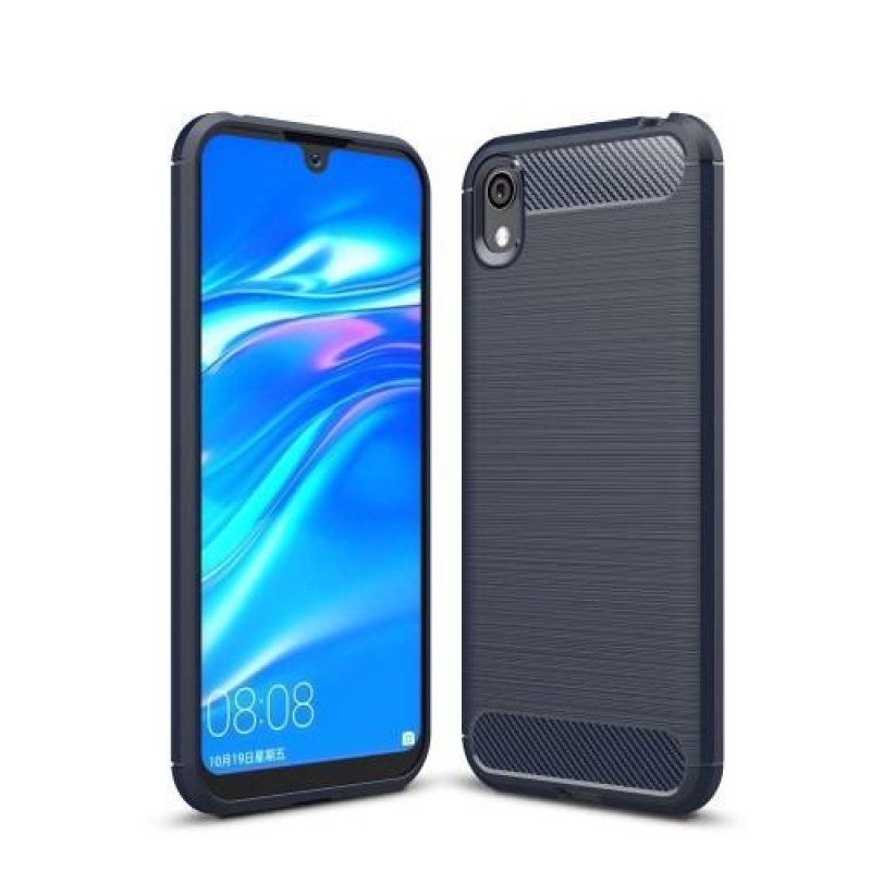 Fibre odolný gelový kryt na mobil Huawei Y5 (2019) / Honor 8S - tmavěmodrý