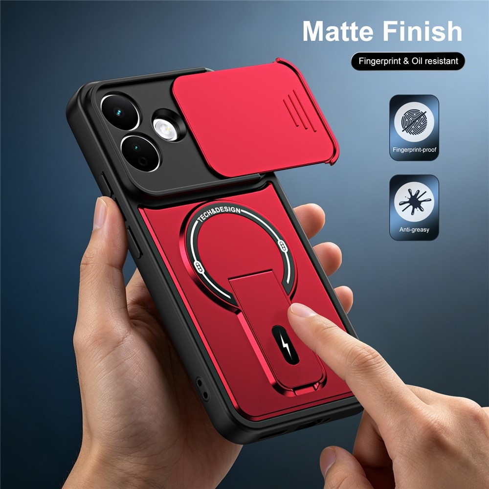 Finish odolný kryt s MagSafe na mobil Xiaomi Redmi Note 17 Pro 5G - červený