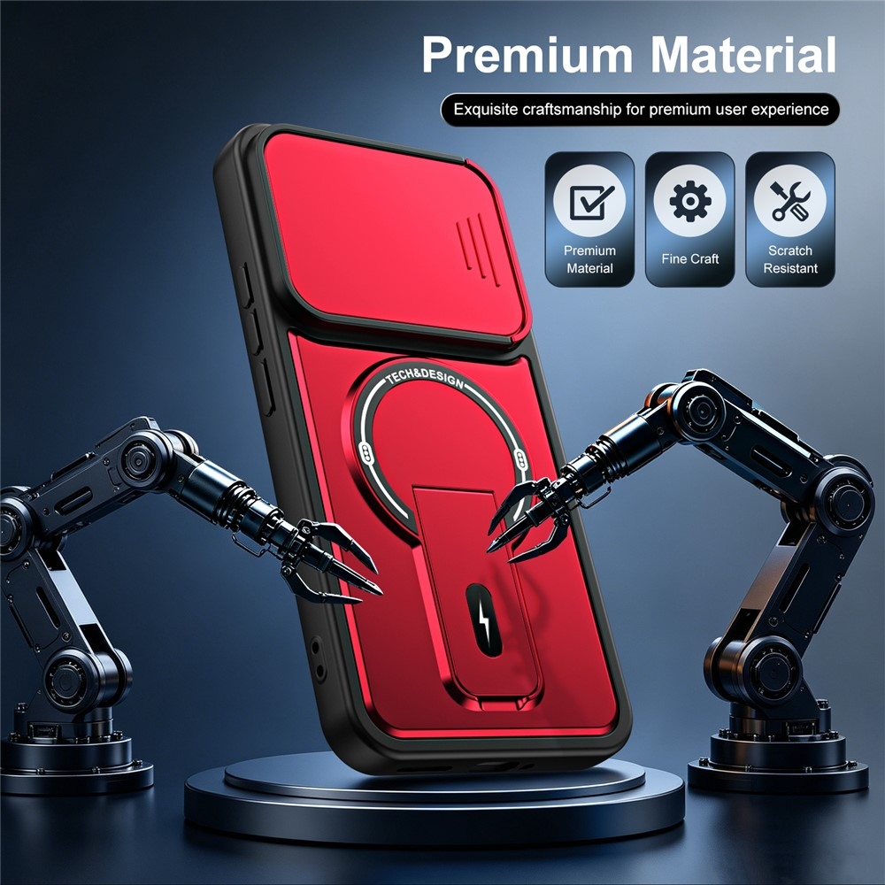 Finish odolný kryt s MagSafe na mobil Xiaomi Redmi Note 17 Pro 5G - červený