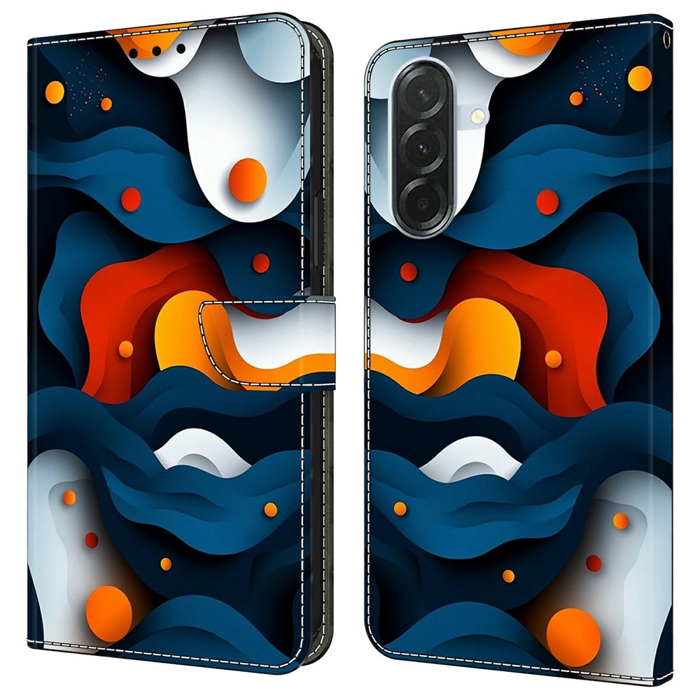 Firmly knížkové pouzdro na Samsung Galaxy A37 5G - abstraktní vzor