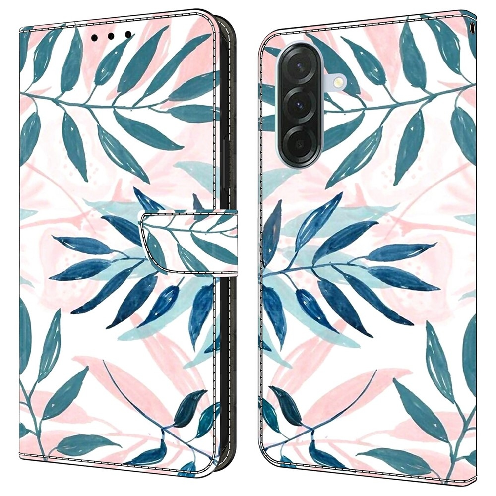 Firmly knížkové pouzdro na Samsung Galaxy A37 5G - kreslené květy