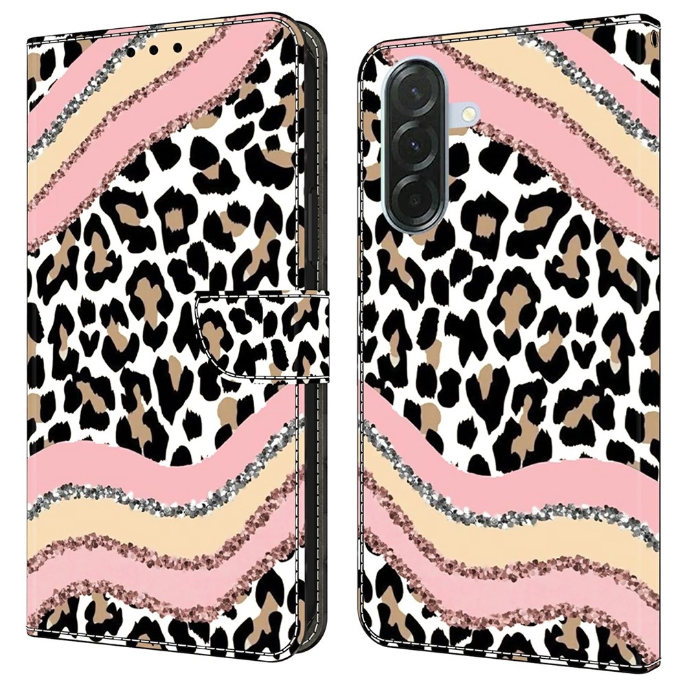 Firmly knížkové pouzdro na Samsung Galaxy A37 5G - leopardí vzor