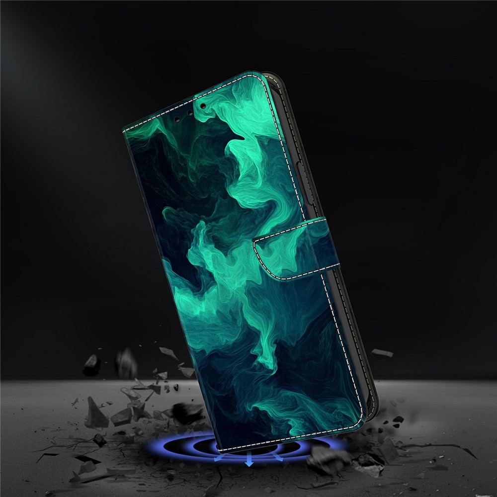 Firmly knížkové pouzdro na Samsung Galaxy A37 5G - zelený kouř