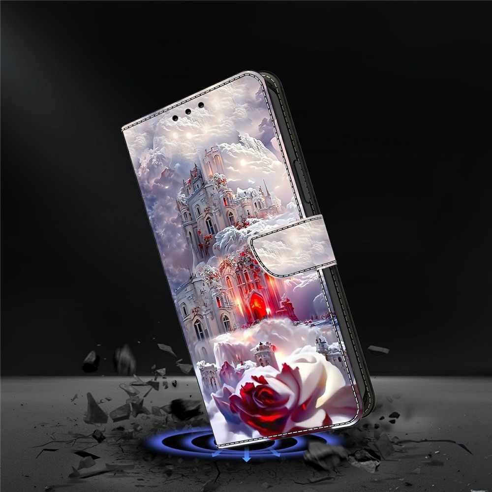 Firmly knížkové pouzdro na Samsung Galaxy A57 5G - růže a zámek