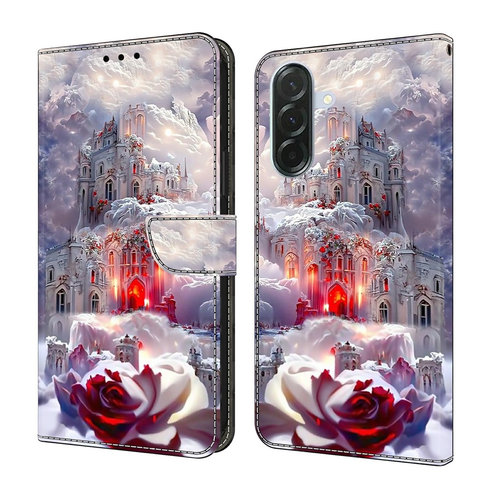 Firmly knížkové pouzdro na Samsung Galaxy A57 5G - růže a zámek