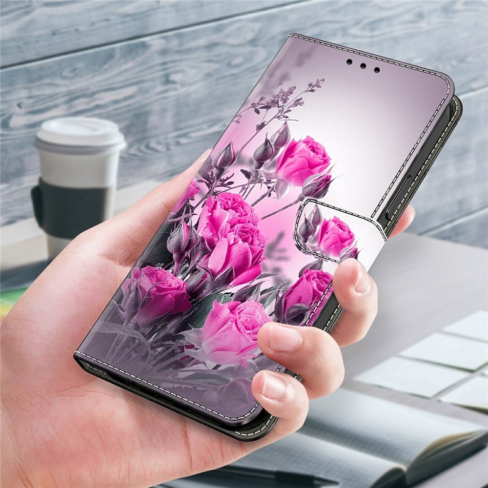 Firmly knížkové pouzdro na Samsung Galaxy A57 5G - růžové květy