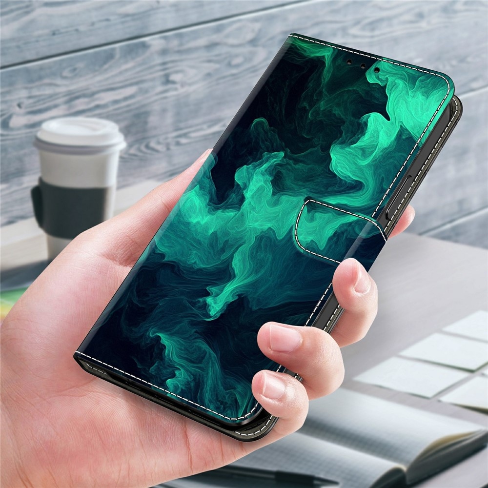 Firmly knížkové pouzdro na Samsung Galaxy A57 5G - zelený kouř