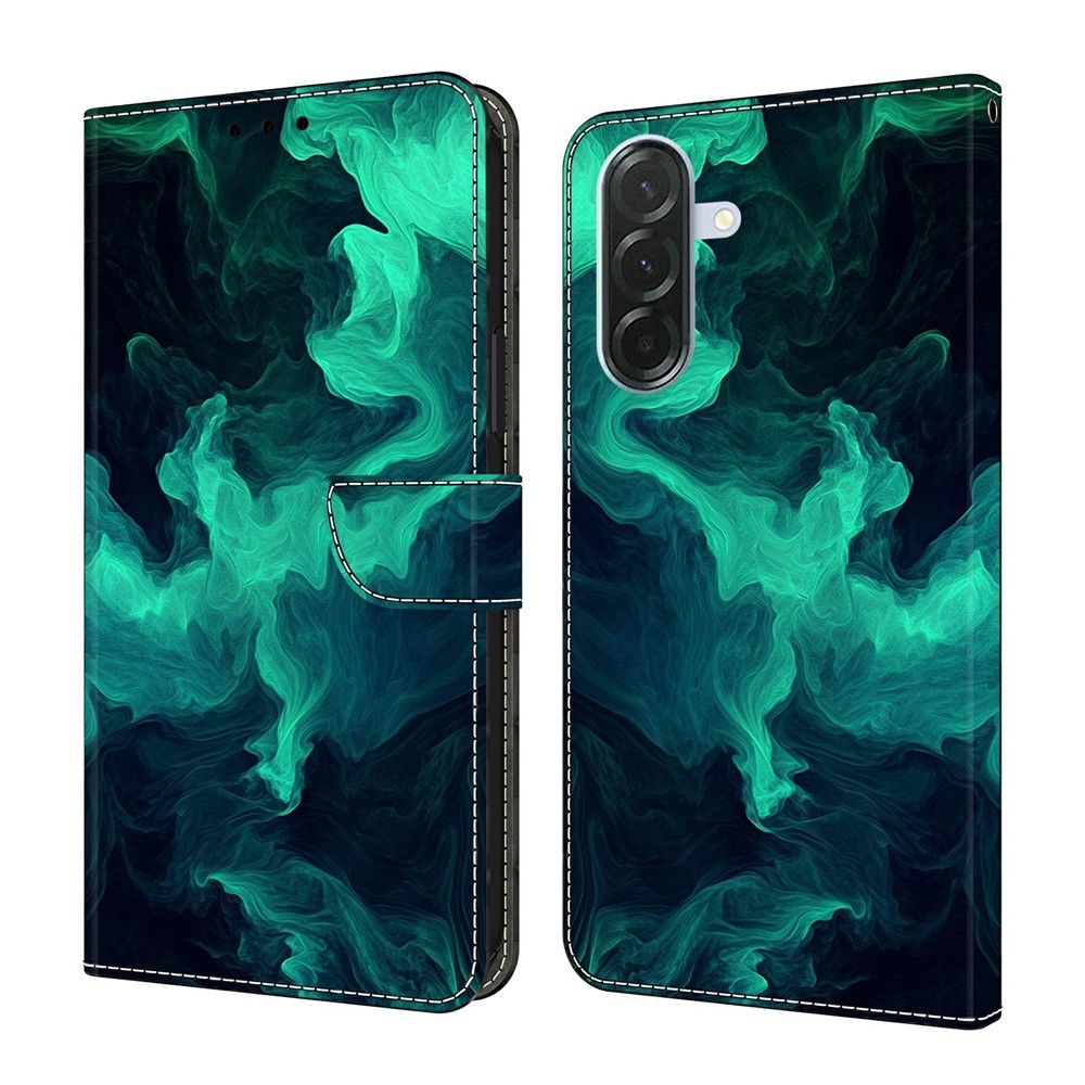 Firmly knížkové pouzdro na Samsung Galaxy A57 5G - zelený kouř