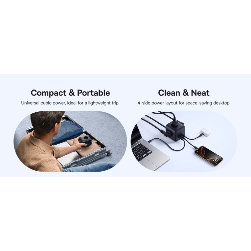 Baseus EnerFill FA11 6v1 Napájecí Kostka 67W Cosmic Black