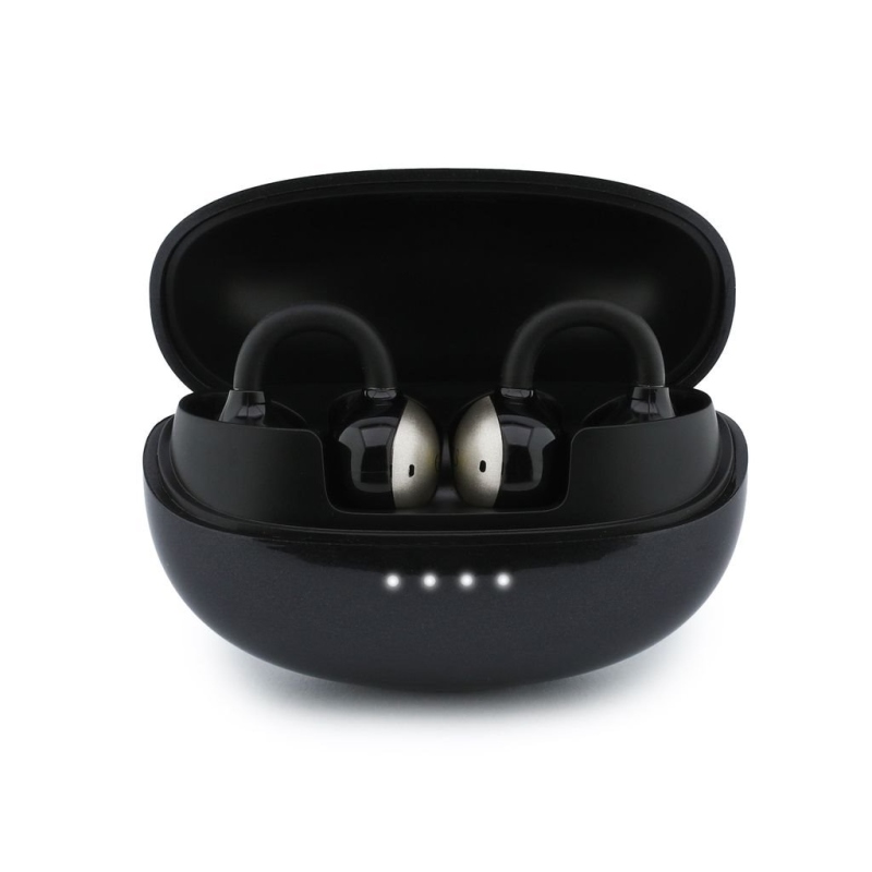 Guess Metallic Finish Classic Logo OWS Bezdrátová Sluchátka Black