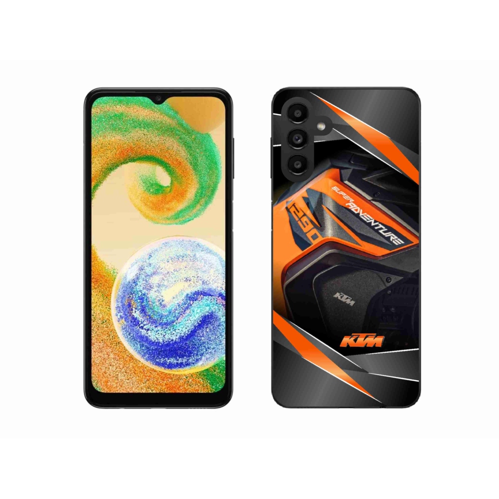 Gelový kryt mmCase na Samsung Galaxy A04s (164.7x76.7x9.1mm) - motorka ktm