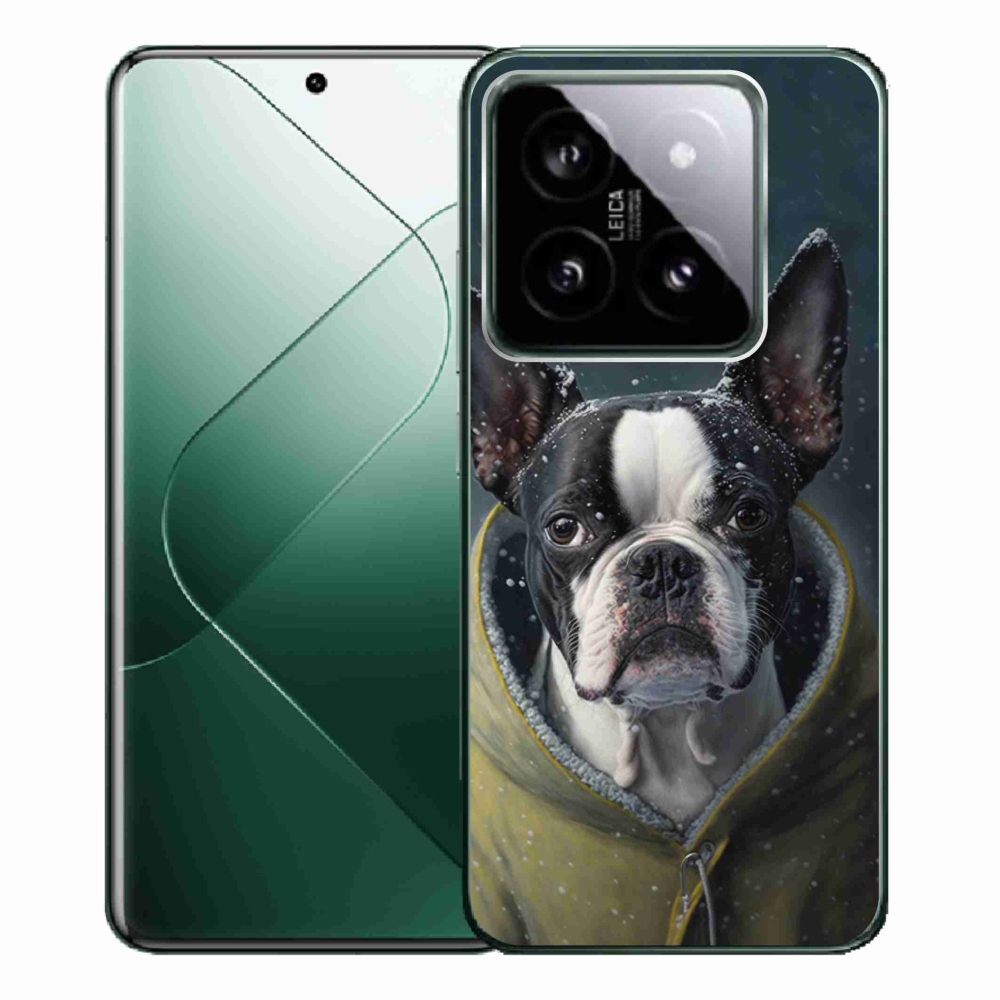 Gelový kryt mmCase na Xiaomi 14 Pro - buldoček