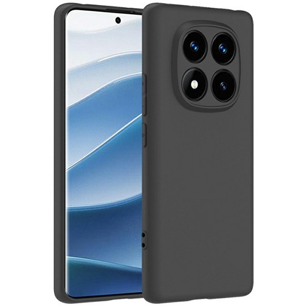 Matný gelový obal na Xiaomi Redmi Note 14 Pro - černý
