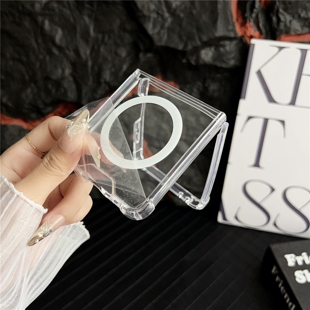 Clear acrylový obal s MagSafe na Samsung Galaxy Z Flip7 5G - průhledný