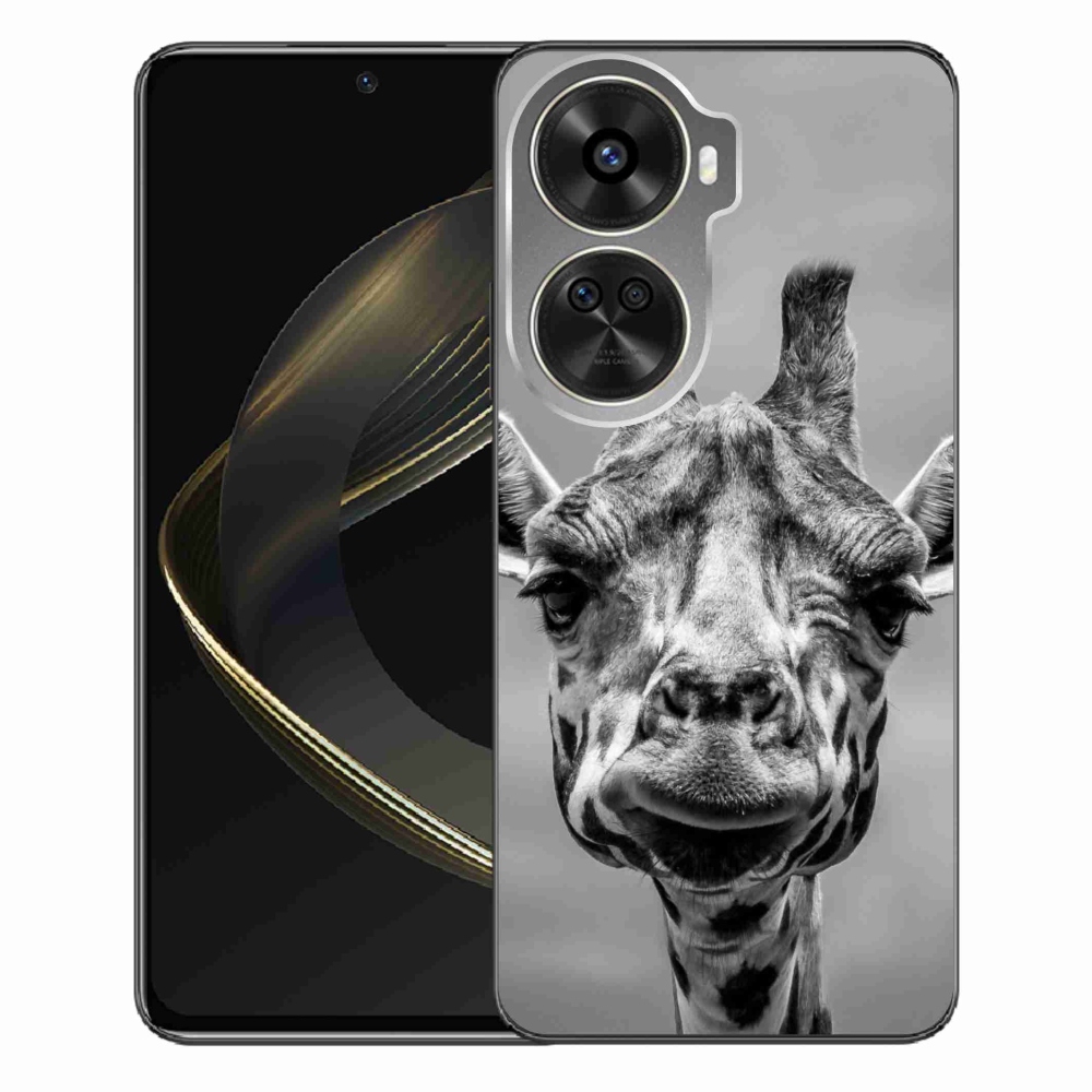 Gelový kryt mmCase na Huawei Nova 12 SE - černobílá žirafa