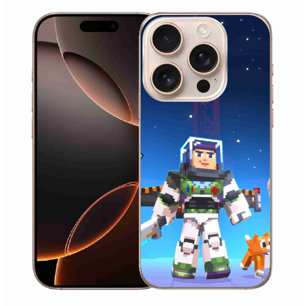 Gelový kryt mmCase na iPhone 16 Pro Max - minecraft 2