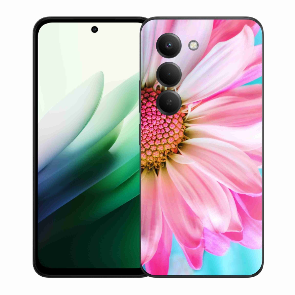 Gelový kryt mmCase na Xiaomi Redmi 15 5G (169mm) - růžová květina