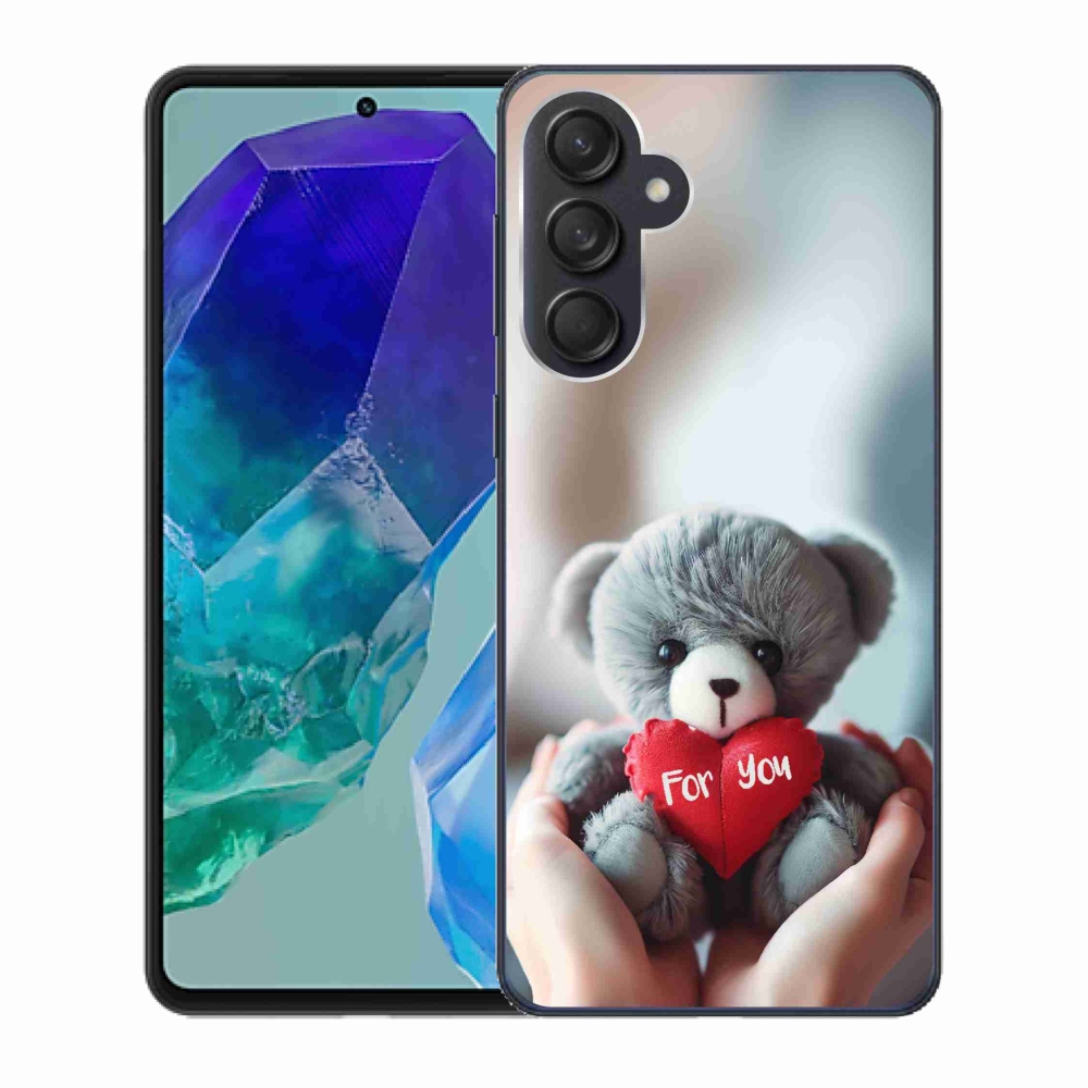 Gelový kryt mmCase na Samsung Galaxy M55 5G - medvídek pro zamilované
