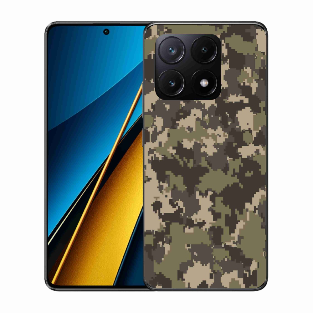 Gelový kryt mmCase na Xiaomi Poco X6 Pro 5G - maskáčový vzor 12