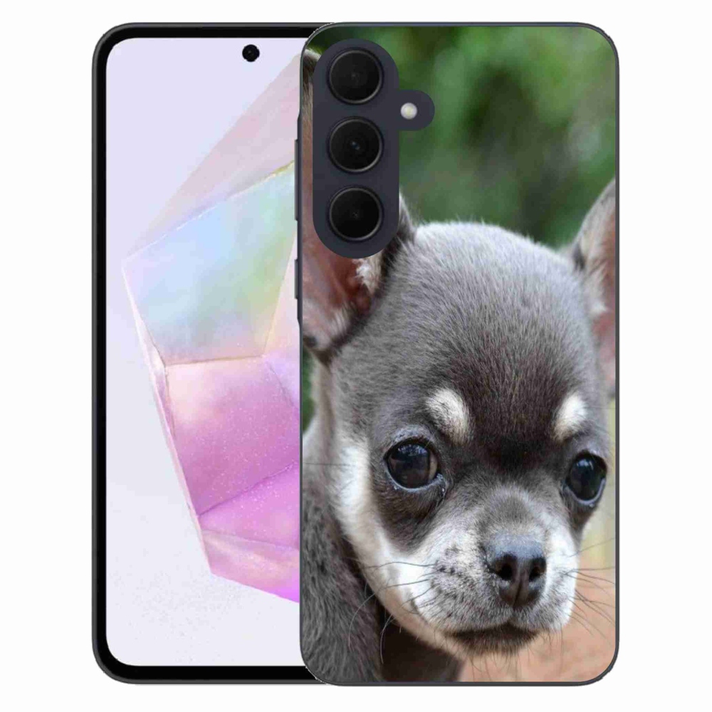 Gelový obal mmCase na Samsung Galaxy A35 5G - čivava