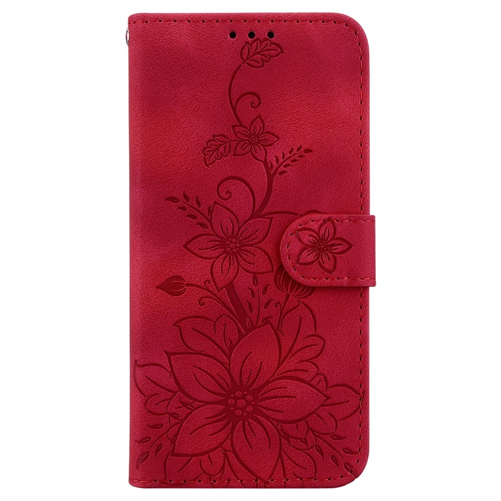Lily knížkové pouzdro na Xiaomi Redmi 15C 4G/5G (173mm) - červené