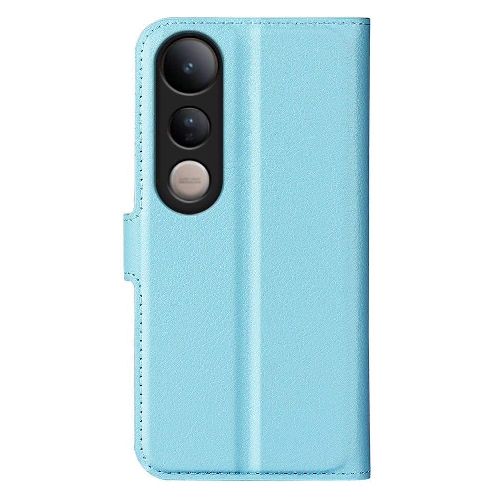 Litchi knížkové pouzdro na Vivo V50 Lite 4G/5G - modré