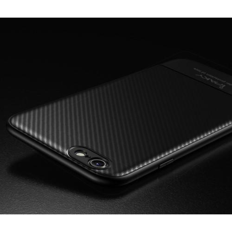 Flex gelový obal s texturou na iPhone 6 Plus a 6s Plus - černý