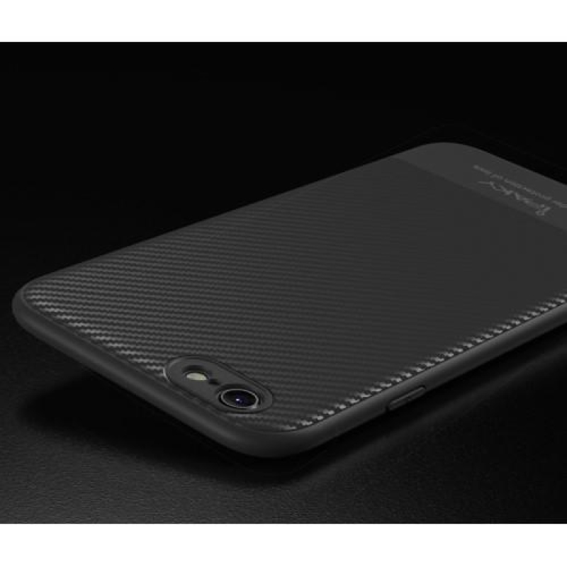 Flex gelový obal s texturou na iPhone 6 Plus a 6s Plus - šedý