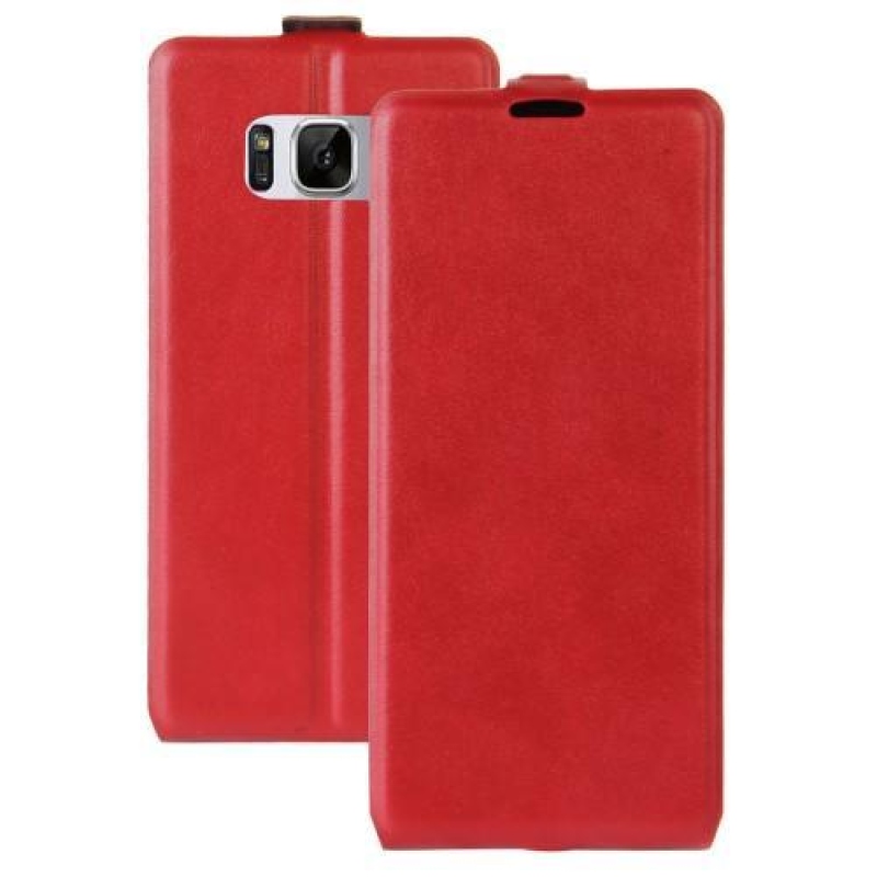 Flipové PU kožené pouzdro na Samsung Galaxy S8 Plus - červené