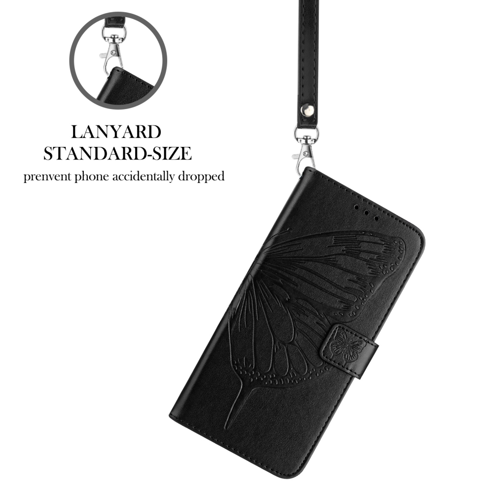 Floral Butterfly knížkové pouzdro na Xiaomi Poco X8 Pro Max 5G - černé