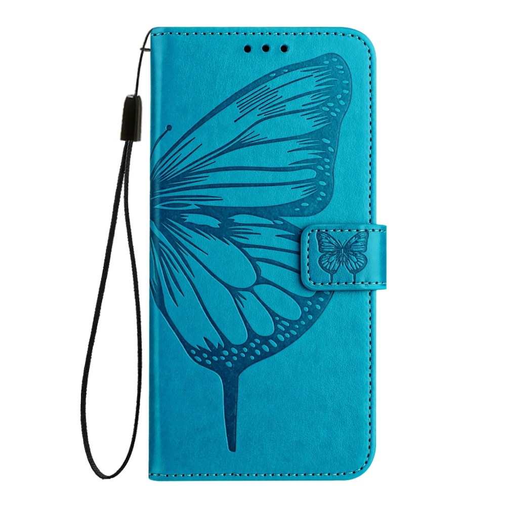 Floral Butterfly knížkové pouzdro na Xiaomi Poco X8 Pro Max 5G - modré