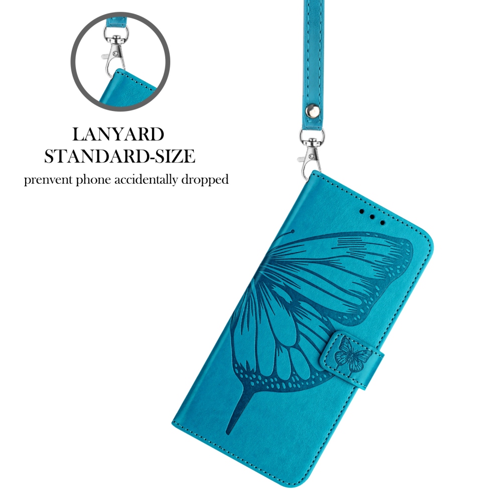 Floral Butterfly knížkové pouzdro na Xiaomi Poco X8 Pro Max 5G - modré