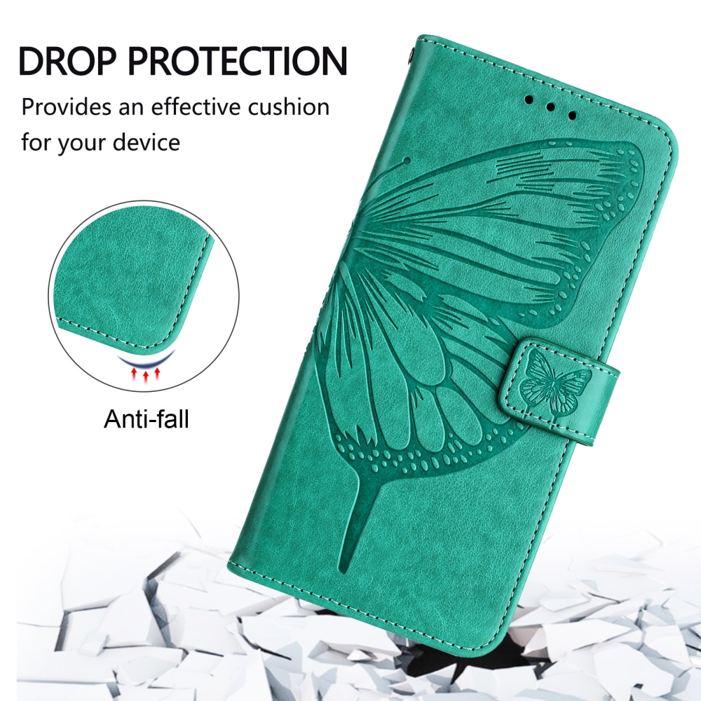 Floral Butterfly knížkové pouzdro na Xiaomi Poco X8 Pro Max 5G - modrozelené
