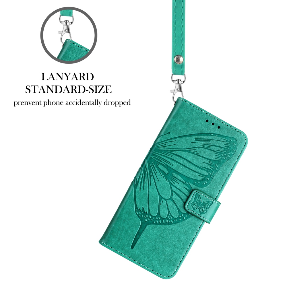 Floral Butterfly knížkové pouzdro na Xiaomi Poco X8 Pro Max 5G - modrozelené